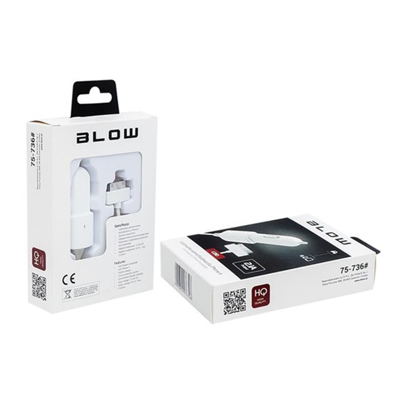 BLOW 12/24V POLNILEC ZA IPHONE 4/4S 2.1A