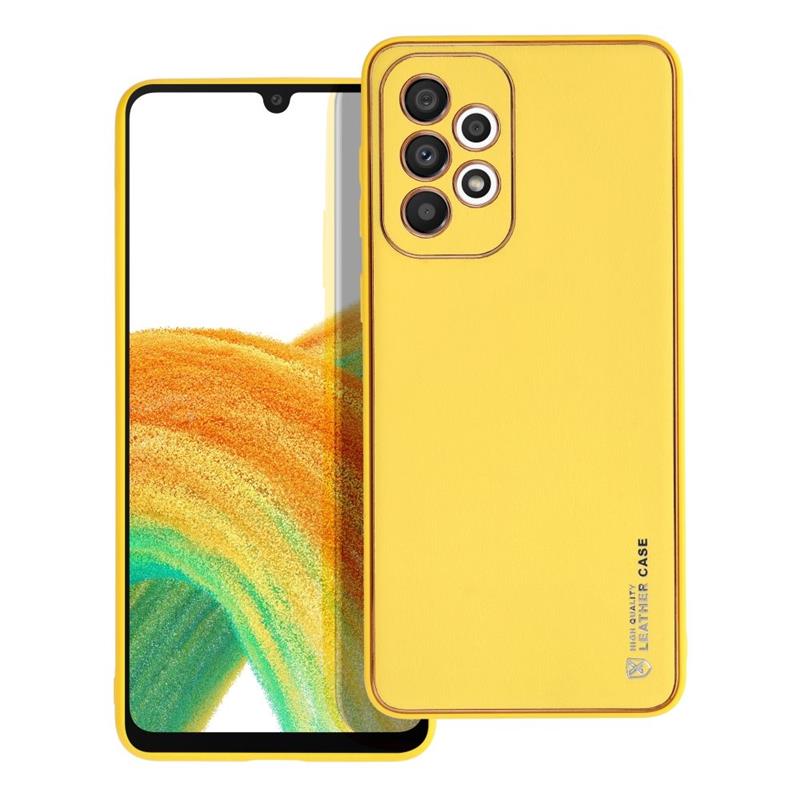 OVITEK SILIKON FORCELL USNJE GALAXY A33 5G YELLOW