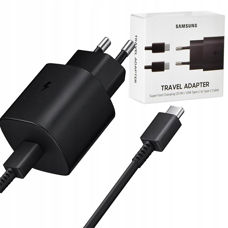 SAMSUNG HITRI POLNILEC TYPE-C 25W ČRN