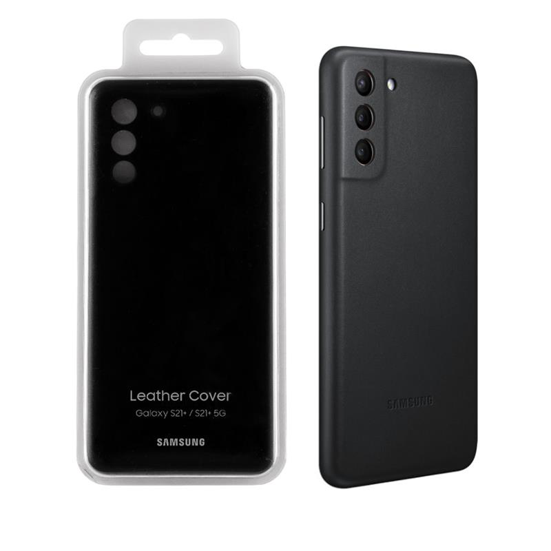 O.S. SAMSUNG GALAXY S21 PLUS LEATHER COVER BLACK