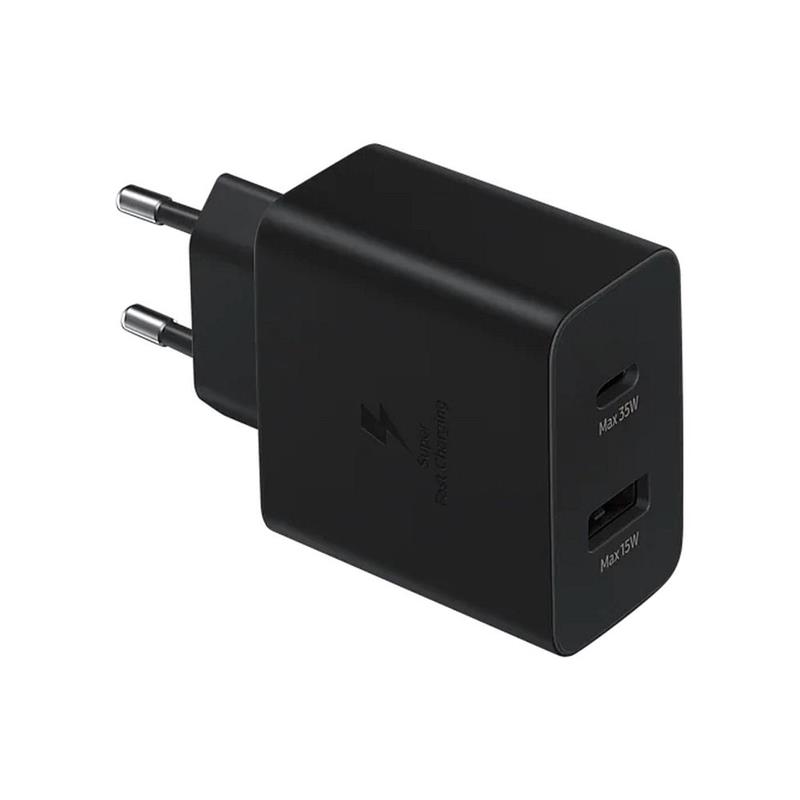 O.S. SAMSUNG ADAPTER HITRI DUO TYPE-C + TYPE -A 35W BLACK