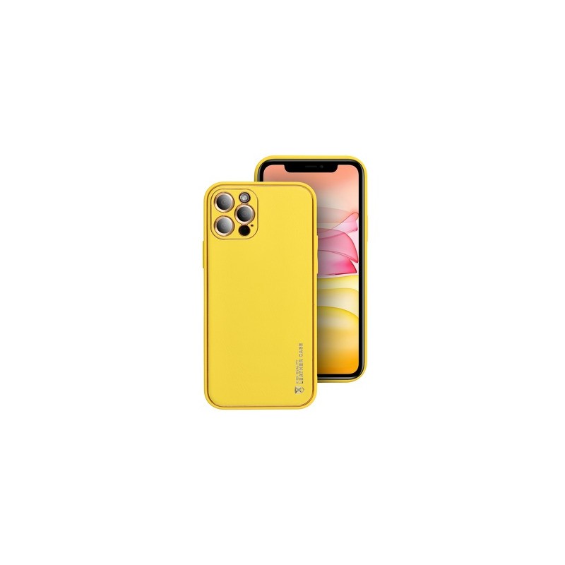 OVITEK SILIKON FORCELL USNJE IPHONE 13 PRO MAX YELLOW