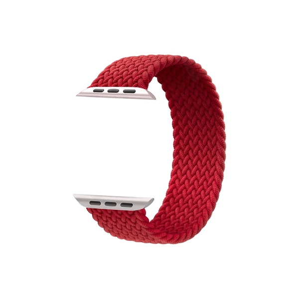 Najlonski pašček Chic (vel. S) za Apple Watch (42/44/45 mm) - rdeč