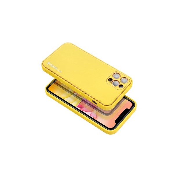 OVITEK SILIKON FORCELL USNJE IPHONE 13 PRO MAX YELLOW