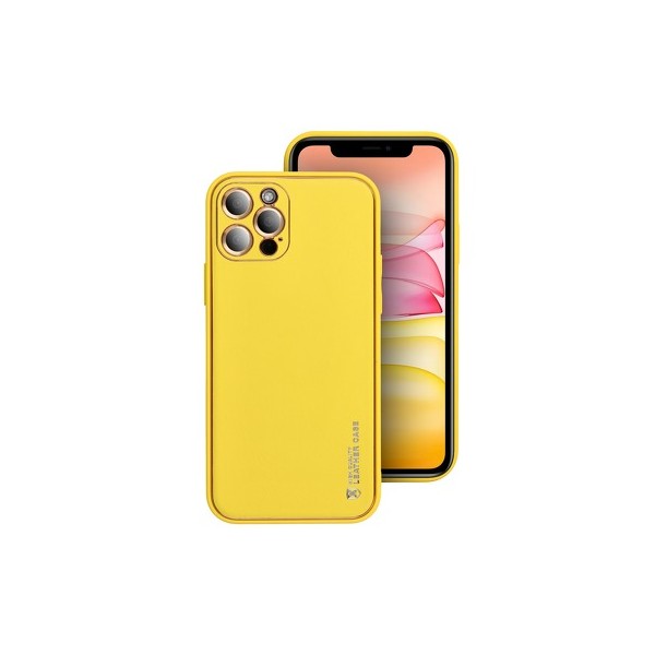 OVITEK SILIKON FORCELL USNJE IPHONE 13 PRO MAX YELLOW